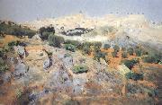 Aurelio de Beruete View of Toledo from the Olive Groves (nn02) USA oil painting artist